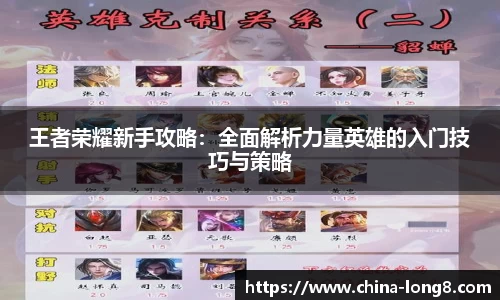 王者荣耀新手攻略：全面解析力量英雄的入门技巧与策略